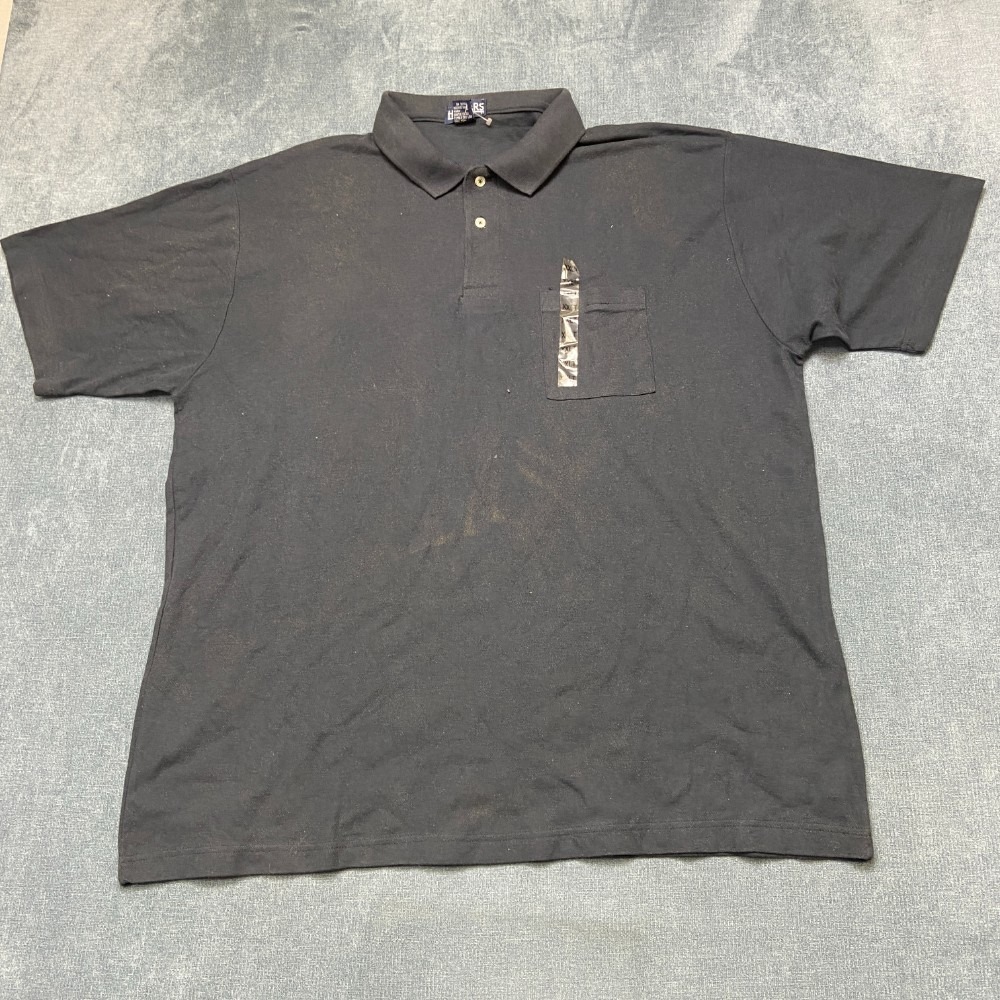 Vintage Honors Polo Shirt 2XL Black Cotton Short Sleeve Golf Tennis Performance
